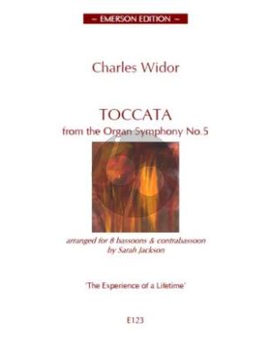 Widor Toccata from Organ Symphony No.5 for 8 Bassoons- Contrabassoon (Score/Parts) (Sarah Jackson)