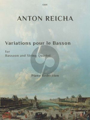 Reicha Variations Bassoon-String Quartet Edition for Bassoon and Piano