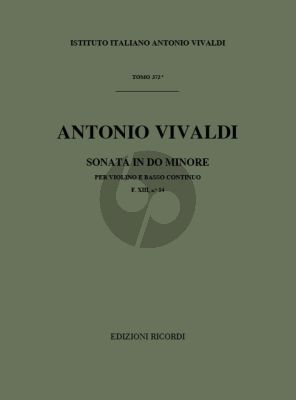 Vivaldi Sonata c-minor RV 6 - F.XIII n.14 Violin and Bc (Score) (Gian Francesco Malipiero)