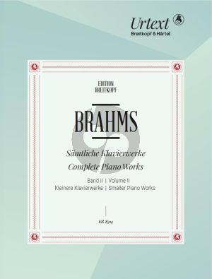 Brahms Samtliche Klavierwerke Vol.2 Kleinere Klavier- Kompositionen (Herausgegeben von Eusebius Mandyczewski