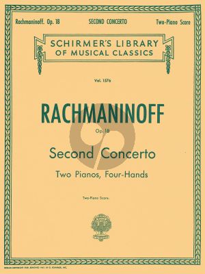 Rachmaninoff Concerto No.2 Op.18 (Piano-Orch.) (red. 2 piano's)