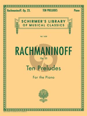 Rachmaninoff 10 Preludes Op.23 Piano solo (Schirmer)