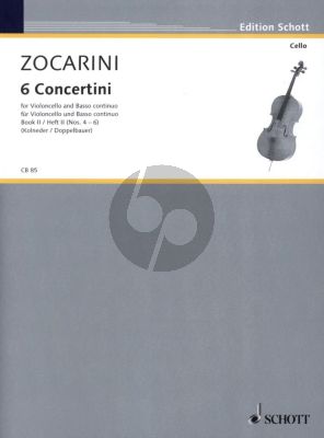 Zocarini 6 Concertini Vol.2 No.4-6 Violoncello und Bc (Kolneder/Doppelbauer)