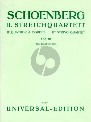 Schoenberg Streichquartett No.2 fis moll Op.10 (1907-1908) with Soprano Solo Stimmen (ohne Singstimme)