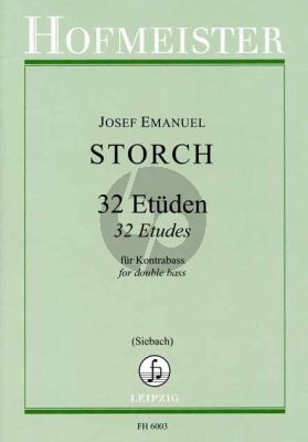 Storch 32 Etuden Kontrabass (Konrad Siebach)