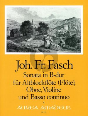 Fasch Sonate B-dur Altblockflöte (Flöte)-Oboe-Violine und Bc. (Part./Stimmen) (Pauler/Hess)