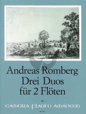 Romberg 3 Duos Op. 62 2 Flöten (Partitur mit 1 Stimme) (Bernhard Pauler)