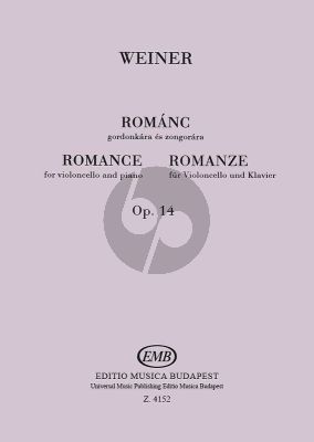 Weiner Romance Op.14 for Violoncello and Piano