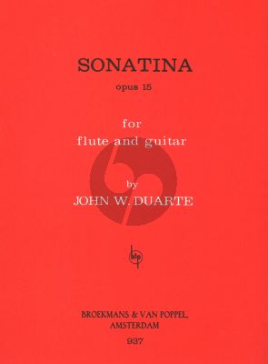 Duarte Sonatina Op.15 for Flute and Guitar (Playing Score)