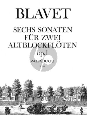 Blavet 6 Sonaten Opus 1 2 Altblockflöten (Yvonne Morgan)