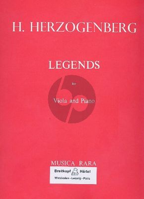 Herzogenberg Legenden Op.62 Viola-Piano (Harold Truscott)