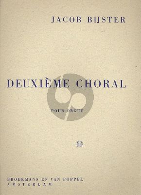 Bijster Deuxieme Choral Orgel