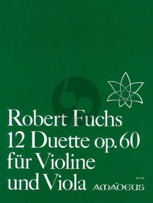 Fuchs 12 Duette Op.60 Violine und Viola (Stimmen) (Bernhard Pauler)