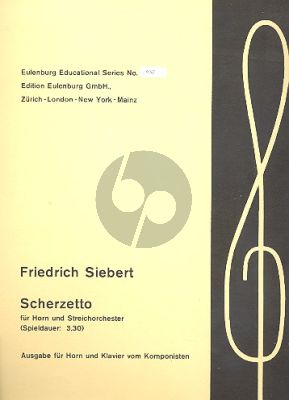 Siebert Scherzetto Horn mit 8 Holzblaser Klavierauszug