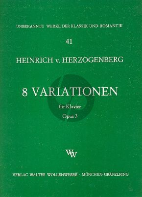 Herzogenberg 8 Variationen Op.3 Klavier