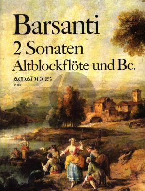 Barsanti 2 Sonaten Op.2 No.1 - 2 fur Altblockflote und Bc (Continuo Aussetzung Martin Nitz)