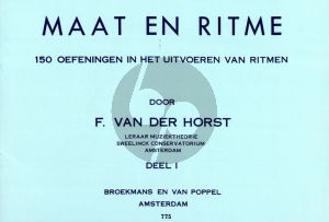 Horst Maat en Ritme deel 1 (150 Oefeningen in het uitvoeren van ritme)