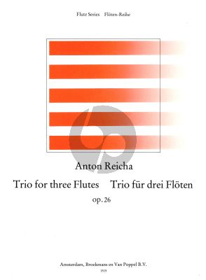 Reicha Trio Op.26 3 Flutes (Parts) (edited by Frans Vester)