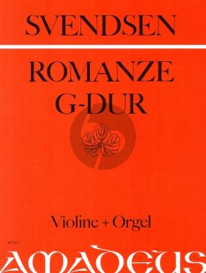 Svendsen Romanze G-dur Op.26 Violin and Orgel (Joachim Dorfmüller)