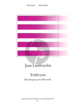Lambrechts Embryon (Monologues) (1965) Flute solo (Grade 5)