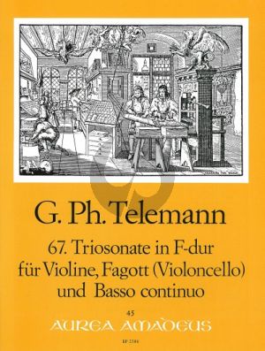 Telemann Trio Sonata F-major TWV 42:F1 Violin[Ob.]-Bassoon[Vc.)-Bc