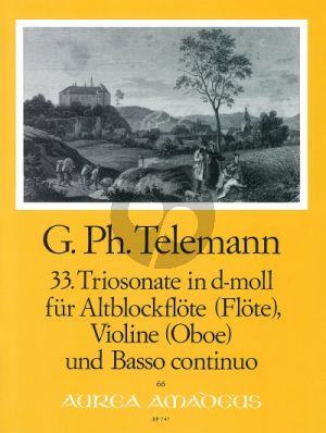 Telemann Trio Sonata d-minor TWV 42:d7 Treble Rec.[Fl.]-Violin[Ob.]-Bc