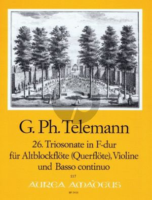 Telemann Trio Sonata F-major TWV 42:F6 Treble Rec.[Fl.]-Violin[Fl./Ob.]-Bc