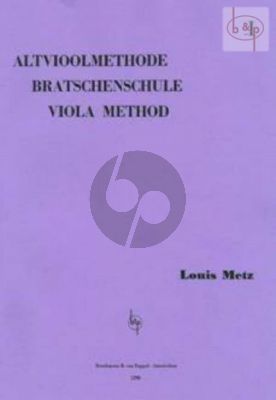 Metz Altvioolmethode / Method for Viola Vol.1 (Method also for Players without previous Violin Training (Archive print))
