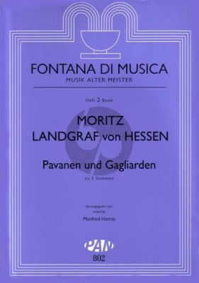 Landgraf von Hessen Pavanen und Gagliarden 5 Instrumente (Part./Stimmen) (Manfred Harras)