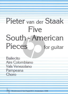Staak 5 South-American Pieces for Guitar