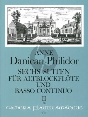 Danican-Philidor 6 Suiten Vol. 2 No. 4 - 6 Altblockflöte und Bc (Martin Nitz)