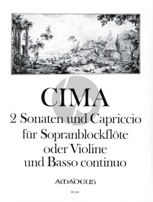 Cima 2 Sonaten und Capriccio fur Sopranblockflote [Violone] un Bc (Herausgegeben von Martin Nitz)