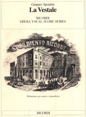 Spontini La Vestale Vocalscore (Italian Version)