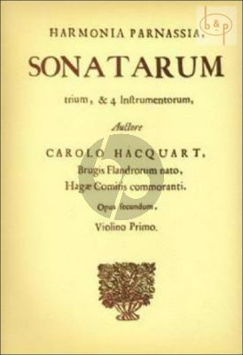 3 Sonatas (from Harmonia Parnassia) 2 Violins [Viola da Gamba/Cello] and c.)