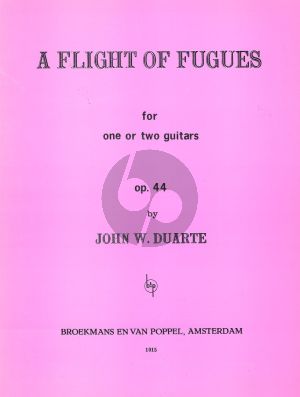 Duarte A Flight of Fugues Op.44 for One or Two Guitars