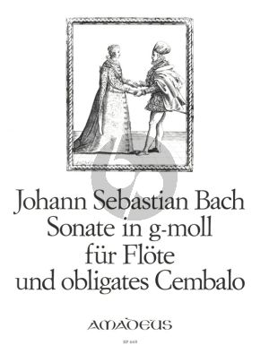 Bach Sonate g-moll BWV 1020 Flote mit Obligates Cembalo (Herausgegeben von Willy Hess)