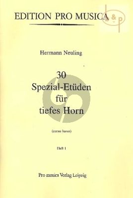 30 Spezial Etuden Vol.1 Tiefes Horn