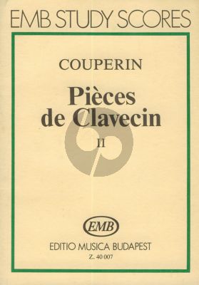 Couperin Pieces de Clavecin Vol.2 Study Score (Jozsef Gat)