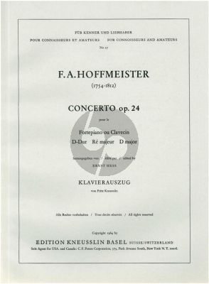 Konzert D-dur Op.24 Klavier und Orchester
