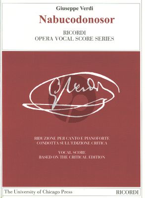Verdi Nabucodonosor Vocal Score (engl./it.) (Ricordi Critical Edition)