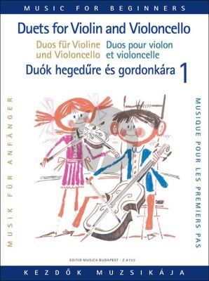 Duets for Violin and Violoncello for Beginners Vol. 1 (Pejtsik-Vigh)