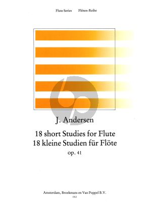 18 Studies Opus 41 for Flute