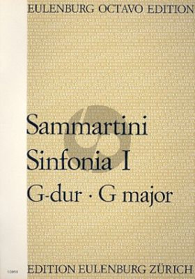 Sammartini Sinfonia No.1 G-Dur Kammerorchester (Partitur) (Norbert Zimpel)