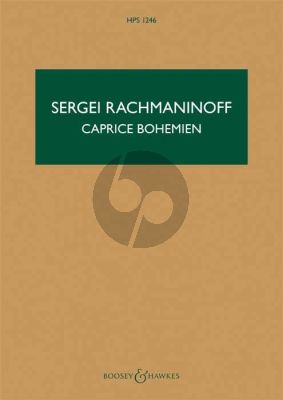 Rachmaninoff Caprice Bohemien Op.12 for Orchestra Studyscore