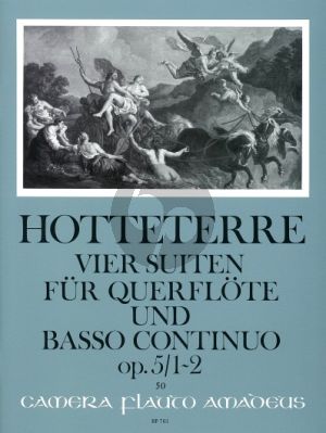 Hotteterre 4 Suiten Op.5 Vol.1 (No.1-2) Flöte (Oboe/Violine)-Bc (Oskar Peter)