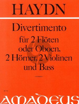 Divertimento D-dur Hob.II:8 2 Fl.- 2 Horner [D]- 2 Vi.-Bass