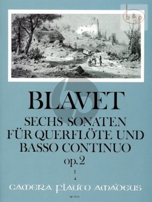 6 Sonaten Op.2 Vol.1 (No. 1 - 3 ) Flöte und Bc