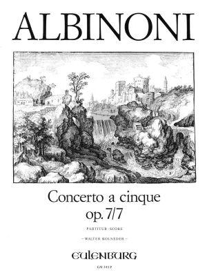 Albinoni Concerto A-dur Op. 7 / 7 Streichorchester (Partitur) (Walter Kolneder)