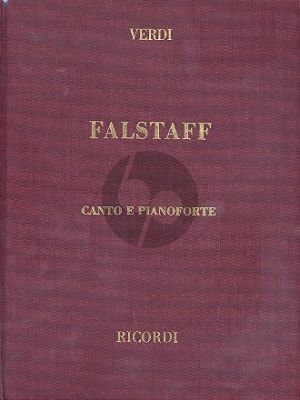 Verdi Falstaff Vocal Score (engl./it.) (Hardcover)