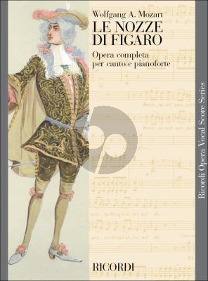 Mozart Le Nozze di Figaro Vocalscore (Italian only, with an introductory plot synopsis in English) (Ricordi)